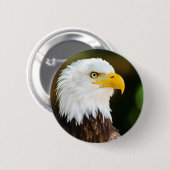 Patriottic Adult American Bald Eagle Ronde Button 5,7 Cm (Voorkant /achterkant)