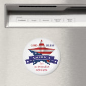 Patriottic America Star Design (v1) aanpassen Magneet (Insitu (Vaatwasser))