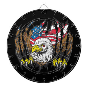 Patriottic American Bald Eagle USA Vlag Dartbord