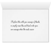 Patriottic American Business Hartelijk dank voor u (Binenzijde Horizontaal (Onderkant))