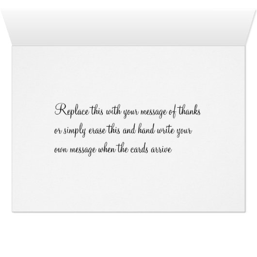 Patriottic American Business Hartelijk dank voor u (Binenzijde Horizontaal (Onderkant))