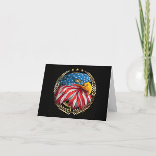 Patriottic American Eagle Note Card Bedankkaart