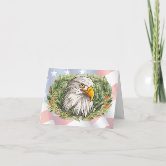 Patriottic American Eagle Note Card Bedankkaart (Voorkant)