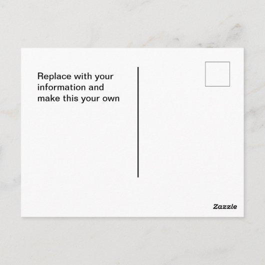 Patriottic American Eagle Post Briefkaart (Achterkant)