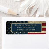 Patriottic American Flag Return Address Label (Insitu)