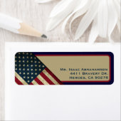 Patriottic American Flag Return Address Label (Insitu)