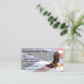 Patriottic Americana Eagle Theme Visitekaartje (Staand voorkant)