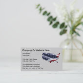 Patriottic Americana Theme Bedrijfskaart Template Visitekaartje (Staand voorkant)