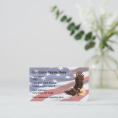 Patriottic Americana Theme Businesscards Visitekaartje (Staand voorkant)