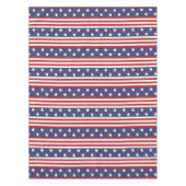 Patriottic Americana USA Flag Stars and Stripes Tafelkleed (Voorkant)