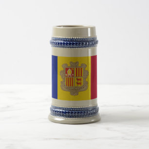 Patriottic Andorra Flag Bierpul
