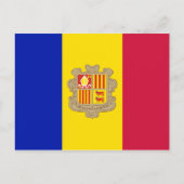 Patriottic Andorra Flag Briefkaart (Voorkant)