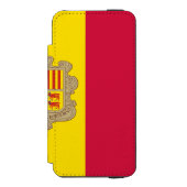 Patriottic Andorra Flag Incipio iPhone Portemonnee Hoesje (Voorkant Agenda)