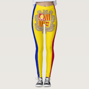 Patriottic Andorra Flag Leggings