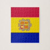 Patriottic Andorra Flag Legpuzzel (Verticaal)