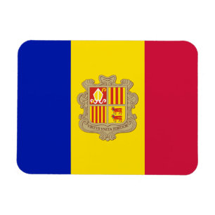Patriottic Andorra Flag Magneet