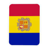 Patriottic Andorra Flag Magneet (Verticaal)
