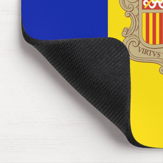Patriottic Andorra Flag Muismat (Hoek)