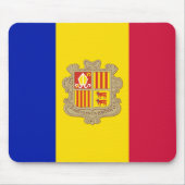 Patriottic Andorra Flag Muismat (Voorkant)
