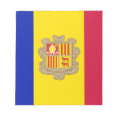 Patriottic Andorra Flag Notitieblok (Voorkant)