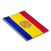 Patriottic Andorra Flag Notitieboek (Rechterzijde)