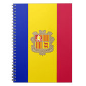 Patriottic Andorra Flag Notitieboek (Voorkant)