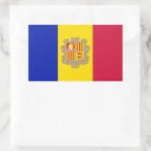 Patriottic Andorra Flag Rechthoekige Sticker (Tas)