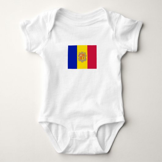 Patriottic Andorra Flag Romper (Voorkant)
