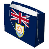 Patriottic Anguilla Flag Large Gift Bag Groot Cadeauzakje (Achterkant Gekanteld)