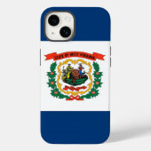 Patriottic Apple 14 Hoesje-Mate, West Virginia fla Case-Mate iPhone Case (Achterkant)
