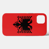 Patriottic Apple Hoesje-Mate, Albanië vlag Case-Mate iPhone Case (Achterkant (horizontaal))