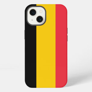 Patriottic Apple Hoesje-Mate, Belgische vlag iPhone 13 Hoesje