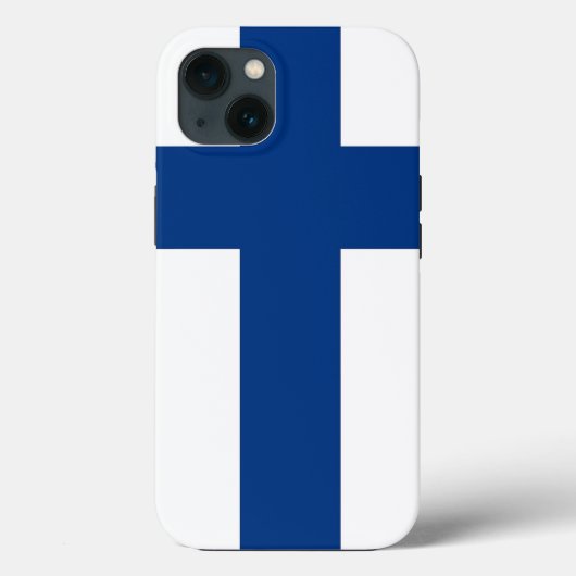 Patriottic Apple Hoesje-Mate, Finland vlag Case-Mate iPhone Case (Achterkant)