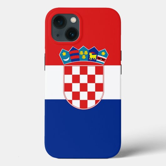 Patriottic Apple Hoesje-Mate, Kroatische vlag Case-Mate iPhone Case (Achterkant)