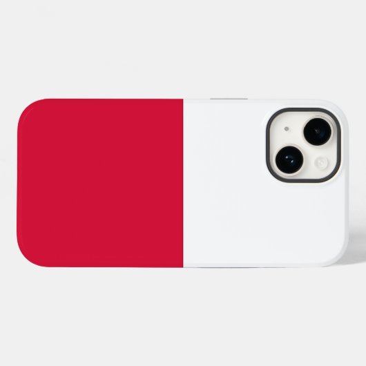 Patriottic Apple Hoesje-Mate, Polen vlag Hoesje-Ma Case-Mate iPhone Case (Achterkant (horizontaal))
