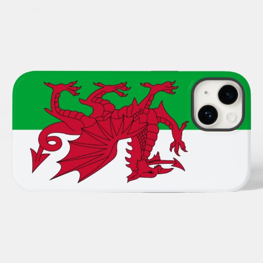 Patriottic Apple Hoesje-Mate, Wales flag Hoesje-Ma Case-Mate iPhone Case (Achterkant (horizontaal))