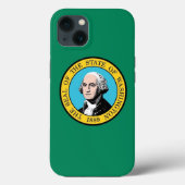 Patriottic Apple Hoesje-Mate, Washington flag Case-Mate iPhone Case (Achterkant)