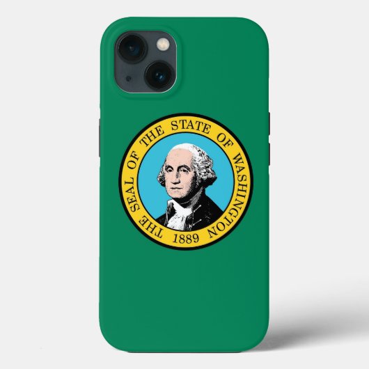Patriottic Apple Hoesje-Mate, Washington flag Case-Mate iPhone Case (Achterkant)
