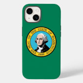 Patriottic Apple Hoesje-Mate, Washington flag Case-Mate iPhone Case (Achterkant)