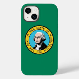 Patriottic Apple Hoesje-Mate, Washington flag Case-Mate iPhone 14 Hoesje