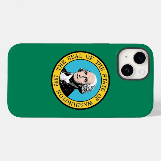 Patriottic Apple Hoesje-Mate, Washington flag Case-Mate iPhone Case (Achterkant (horizontaal))