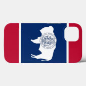 Patriottic Apple Hoesje-Mate, Wyoming flag Case-Mate iPhone Case (Achterkant (horizontaal))