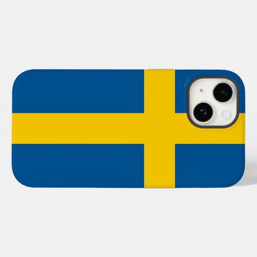Patriottic Apple Hoesje-Mate, Zweden flag Hoesje-M Case-Mate iPhone Case (Achterkant (horizontaal))