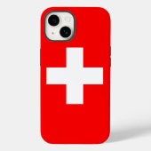 Patriottic Apple Hoesje-Mate, Zwitserland vlag Hoe Case-Mate iPhone Case (Achterkant)