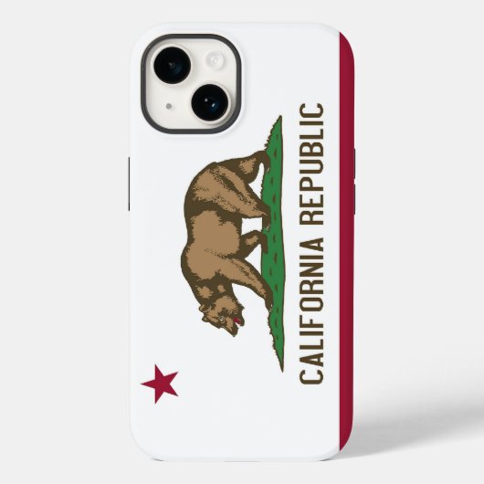 Patriottic Apple iPhone 14 Hoesje-Mate, Californië Case-Mate iPhone Case (Achterkant)