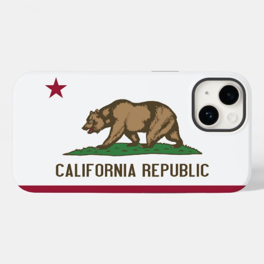 Patriottic Apple iPhone 14 Hoesje-Mate, Californië Case-Mate iPhone Case (Achterkant (horizontaal))