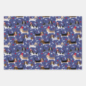 Patriottic Basset Hound Inpakpapier Vel (Voorkant)