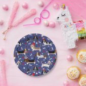 Patriottic Basset Hound Papieren Bordje (Feest)