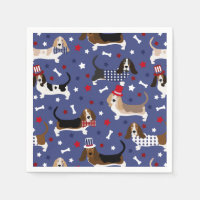 Patriottic Basset Hound