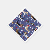 Patriottic Basset Hound Servet (Hoek)